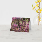 赤い芽の木…..... カード (黄色い花)