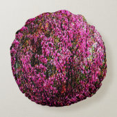 赤い芽花…..... ラウンドクッション (裏面)