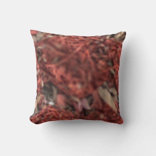 赤い茂み クッション (正面)