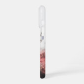 赤い草原のアライグマ iPhoneケース (左側面)