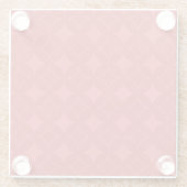 赤い荷送形式 ガラスコースター (裏面)