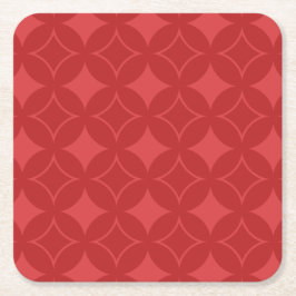 赤い荷送形式 スクエアペーパーコースター