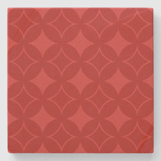 赤い荷送形式 ストーンコースター (正面)