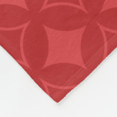 赤い荷送形式 フリースブランケット (角)