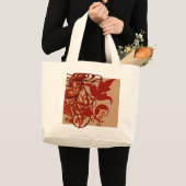 赤い華麗さのバッグ ラージトートバッグ (正面(商品))