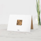 赤い華麗さNotecard カード (裏面)