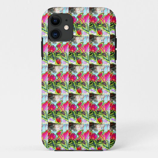 赤い落書きケース Case-Mate iPhoneケース (裏面)