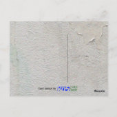 赤い落書きハート浮き上がりステッキ体愛 ポストカード (裏面)