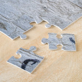 赤い落書きハート ジグソーパズル (側面)