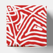 赤い落書きパターン フェイバーボックス (上部)