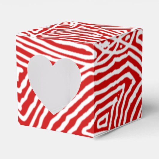 赤い落書きパターン フェイバーボックス (正面サイド)