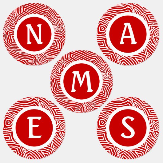 赤い落書き印刷ラベル ラベル (グループ)