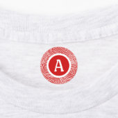 赤い落書き印刷ラベル ラベル (貼付)