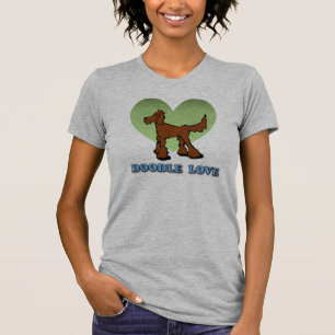 赤い落書き愛Tシャツ Tシャツ
