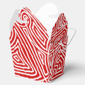 赤い落書き模様 フェイバーボックス (オープン)