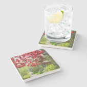 赤い葉と歩道 – Martha's Vineyard ストーンコースター (横)