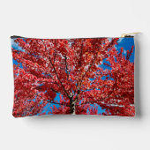 赤い葉の木の秋 アクセサリーポーチ (裏面)