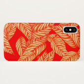 赤い葉の植物画 Case-Mate iPhoneケース (裏面(横))