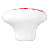 赤い蒸気の列車のカスタムな芸術のドアノブ セラミックノブ (側面)