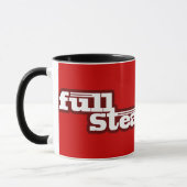 赤い蒸気機関車のマグに向かって完全な蒸気 マグカップ (左)