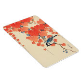 赤い蔦に鳥、古邨鳥の赤いツタ、小村、浮世絵 マグネット (右側)
