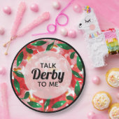 赤い薔薇が私にダービーを語る ペーパープレート (パーティー)