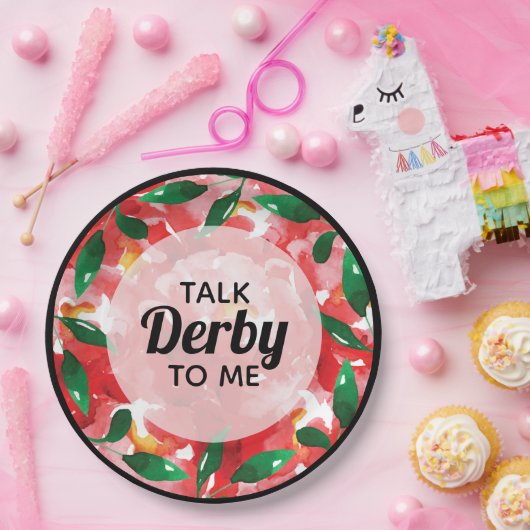 赤い薔薇が私にダービーを語る ペーパープレート (パーティー)