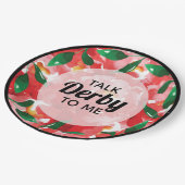 赤い薔薇が私にダービーを語る ペーパープレート (アングル)