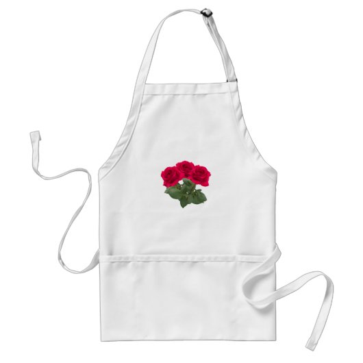 赤い薔薇 スタンダードエプロン (正面)