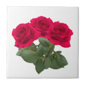 赤い薔薇 タイル (正面)