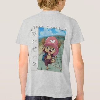 赤い薬を持つかわいいアニメのトナカイキャラクター トライブレンドTシャツ