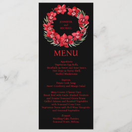赤い蘭のメニュー結婚のメニュー メニュー