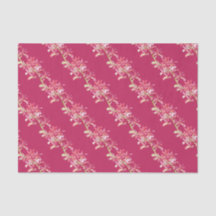 赤い蘭の花の水の色のアートラッピング