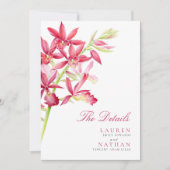 赤い蘭の花の結婚詳細情報 (正面)