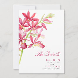 赤い蘭の花の結婚詳細情報