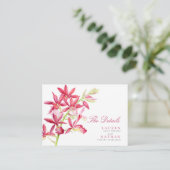 赤い蘭結婚の便利な詳細エンクロージャカード エンクロージャーカード (スタンド正面)