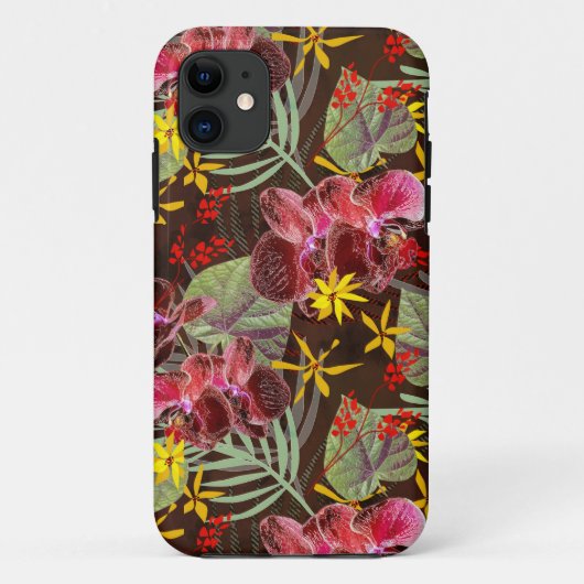 赤い蘭。ナプキン Case-Mate iPhoneケース (裏面)