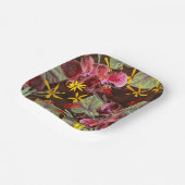 赤い蘭。 ペーパープレート (傾斜あり)