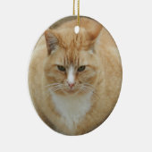 赤い虎猫 セラミックオーナメント (右)