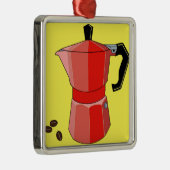 赤い虹のエスプレッソ メタルオーナメント (右)