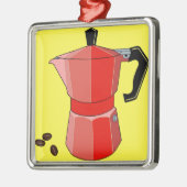 赤い虹のエスプレッソ メタルオーナメント (左)