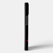 赤い虹のハート(星を黒に設定) Case-Mate iPhoneケース (裏面 / 右)