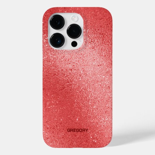 赤い虹色に輝く背景 Case-Mate iPhoneケース (裏面)