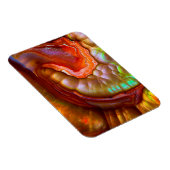 赤い虹色の炎オパール マグネット (右側)