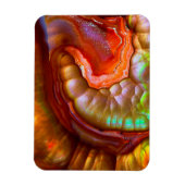 赤い虹色の炎オパール マグネット (縦)