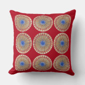 赤い虹 クッション (正面)