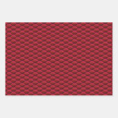 赤い蜂の巣模様 ラッピングペーパーシート (正面2)