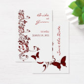 赤い蝶々結婚式の日付を保存 (デスク)