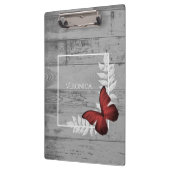 赤い蝶のクリップボ素朴ード クリップボード (左)