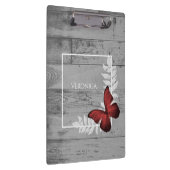 赤い蝶のクリップボ素朴ード クリップボード (右)